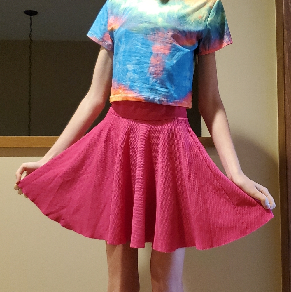 Pink Skater Skirt (s)